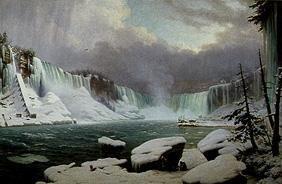 Panorama of the Niagara cases in winter
