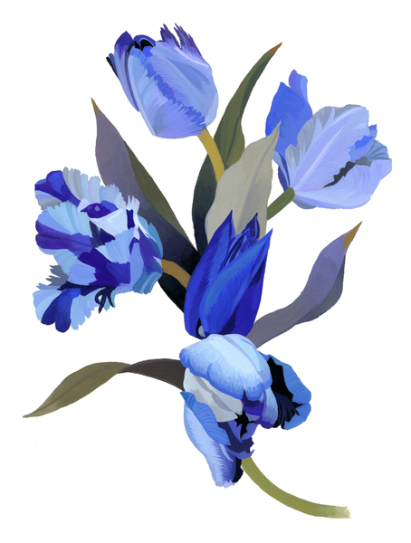Blue tulip od Hiroyuki Izutsu