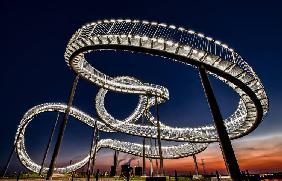 Tiger and Turtle at dawn