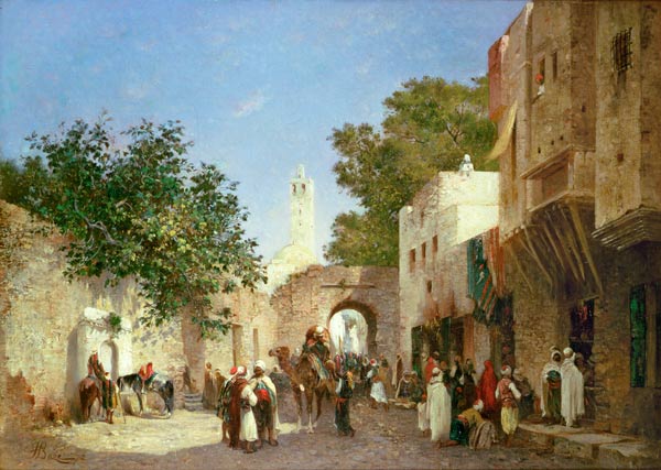 Arab Street Scene od Honore Boze