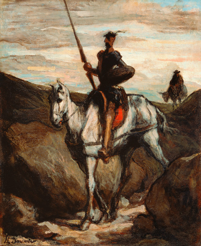 Don Quichotte et Sancho Pança lll od Honoré Daumier