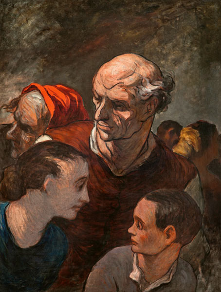 Family On The Barricades od Honoré Daumier