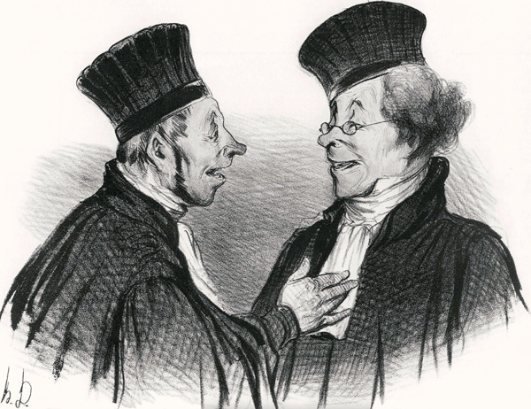 My dear! You fainted... admirably. It really made a lasting impression! od Honoré Daumier