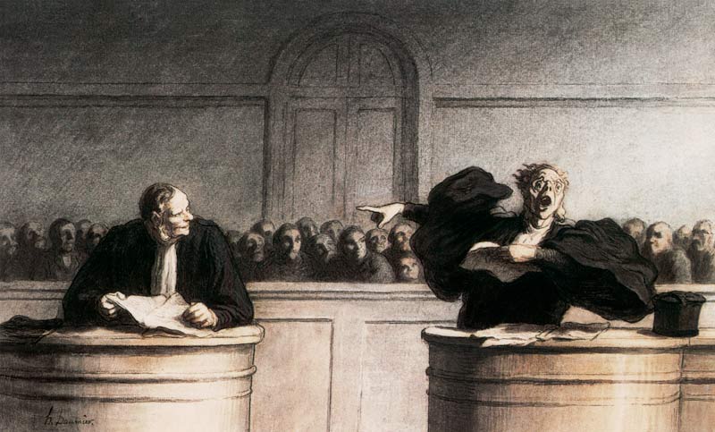Une cause célèbre od Honoré Daumier