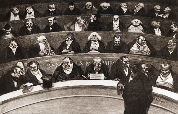 The Stomach of the Legislature, the Ministerial Benches of 1834 od Honoré Daumier