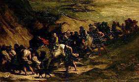The escaping od Honoré Daumier