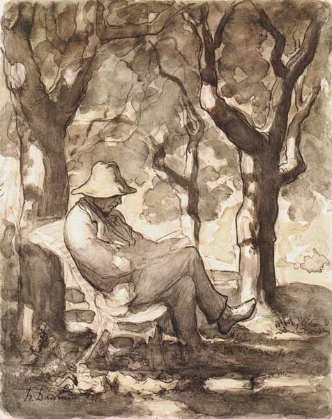 Le Liseur od Honoré Daumier