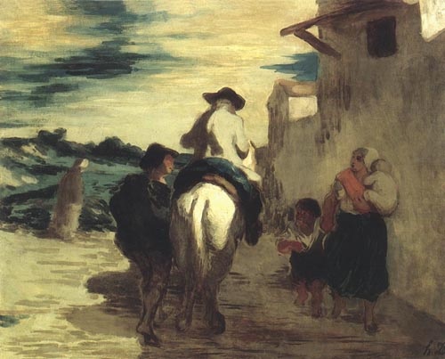 Le Meunier, son filset l, ' âne od Honoré Daumier