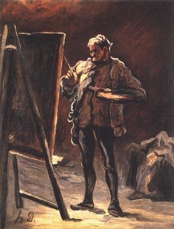 Le Peintre devant son tableau od Honoré Daumier