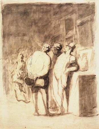 Le's amateur de tableaux od Honoré Daumier