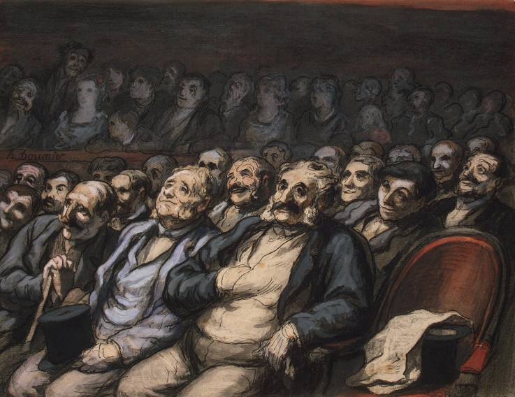 Orchestra Seat od Honoré Daumier