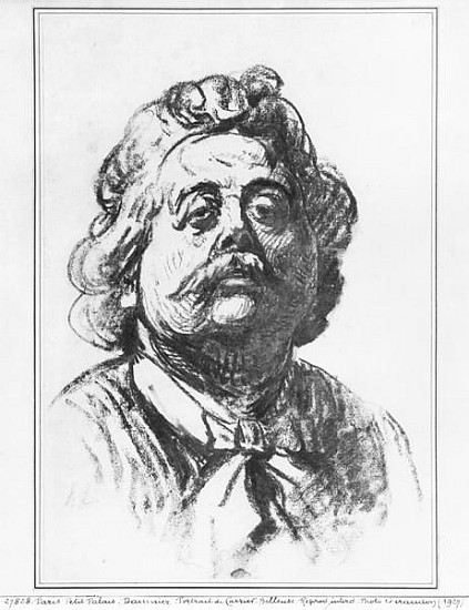 Portrait of the sculptor Albert Ernest Carrier-Belleuse od Honoré Daumier