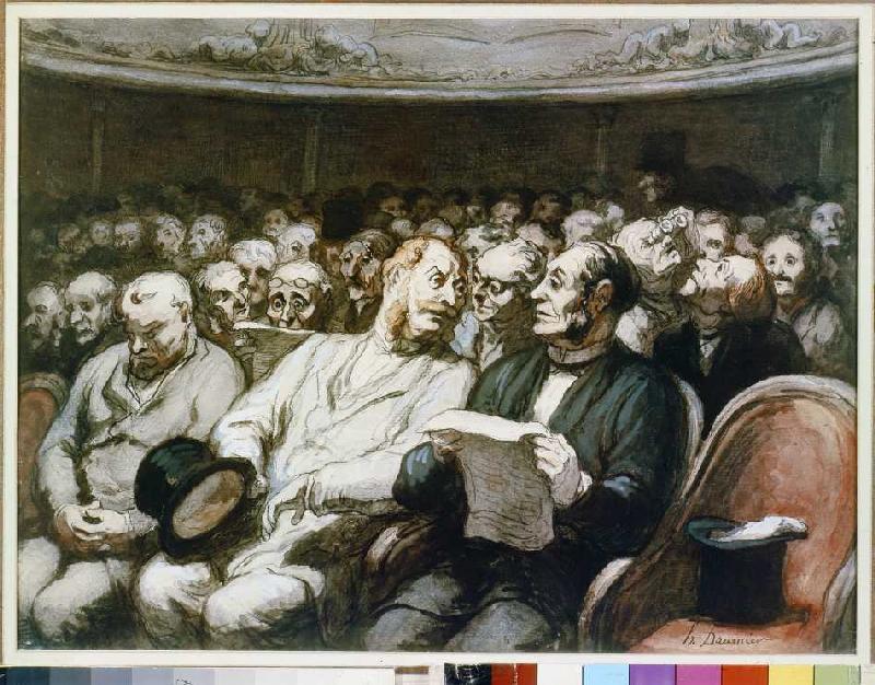 Theatre interval od Honoré Daumier