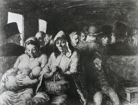 The Third Class Carriage od Honoré Daumier