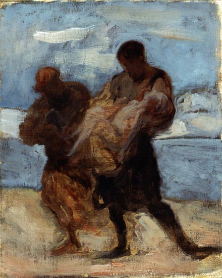 The Rescue od Honoré Daumier