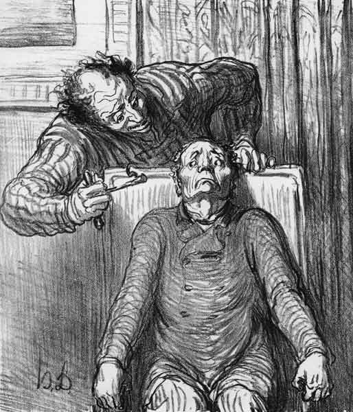 Dentistry / Voyons.. / Daumier od Honoré Daumier
