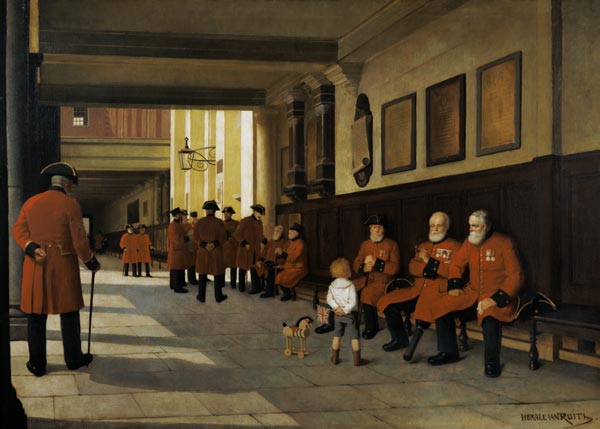 Little Peter and the Chelsea Pensioners od Horace van Ruith