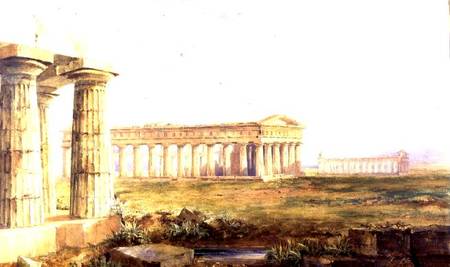 The Temples at Paestum od Hugh William Williams