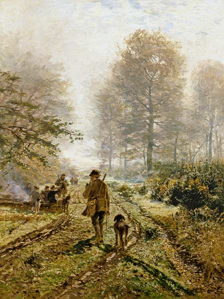 Autumn hunting. od Hugo Mühlig