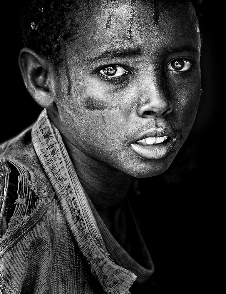 Ethiopian Eyes BW od Husain Alfraid
