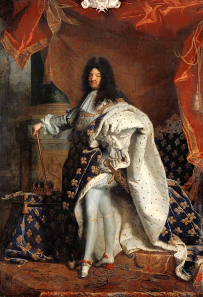 Louis XIV (1638-1715) in Royal Costume od Hyacinthe Rigaud