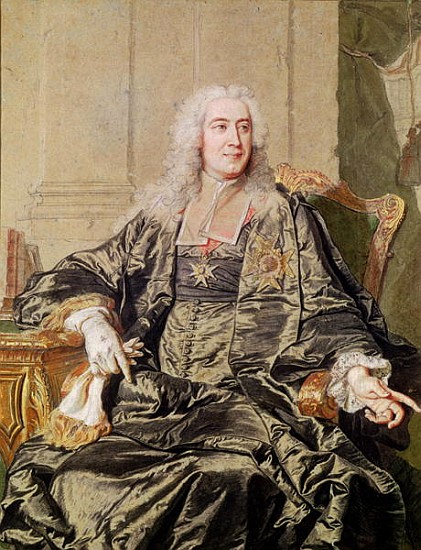 Marc Pierre de Voyer (1696-1764) Count of Argenson od Hyacinthe Rigaud
