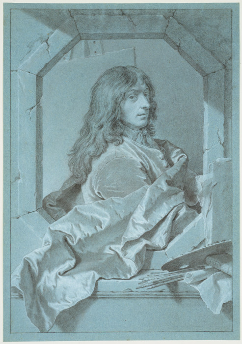 Portrait of the Painter Sébastien Bourdon od Hyacinthe Rigaud