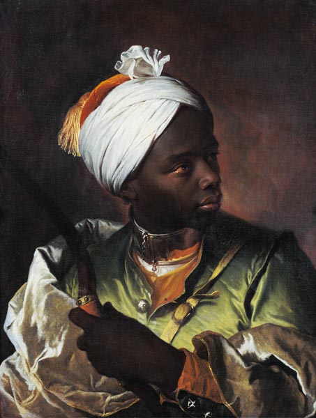 Young Negro with a Bow, c.1697 (oil on canvas) od Hyacinthe Rigaud