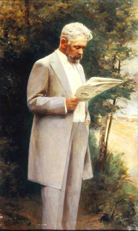 Portrait of the author Nikolay G. Garin (1852-1906) od I Pass