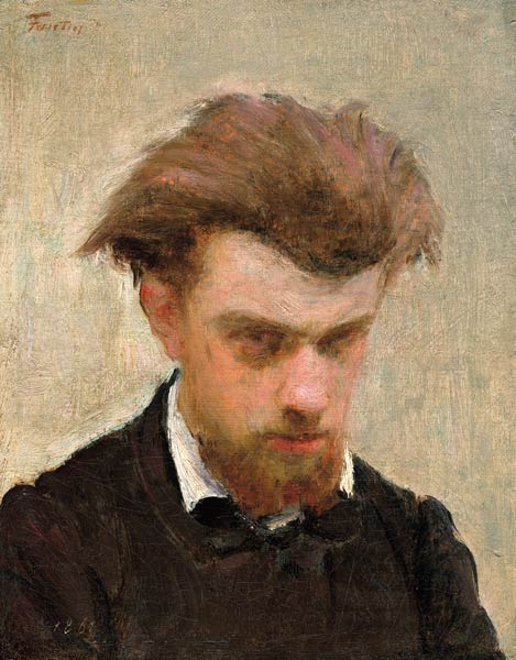 Self portrait as a young man od Ignace Henri Jean Fantin-Latour
