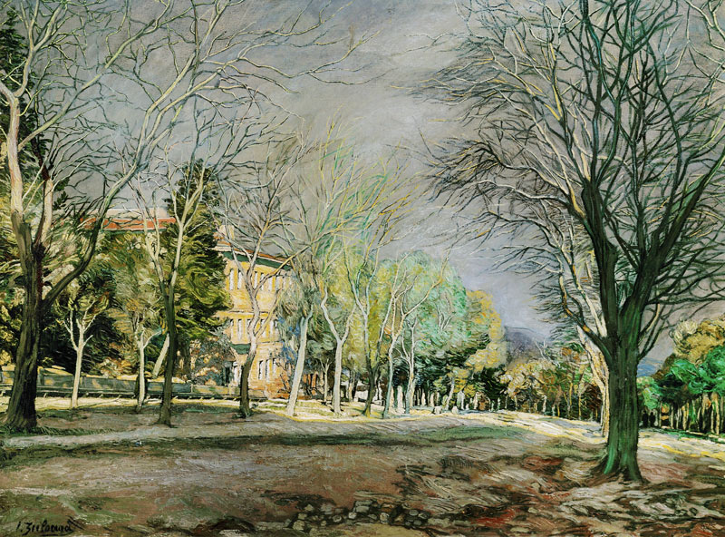 Landschaft beim Escorial od Ignazio Zuloaga