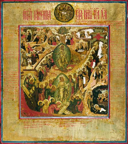 Hellish trip and resurrection Christi. od Ikone (russisch)