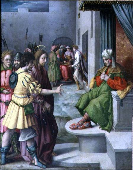 Christ in Front of Caiaphas od Il Bacchiacca