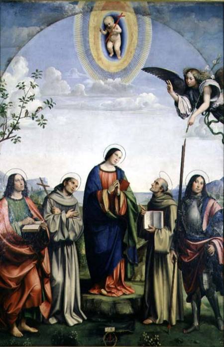 Annunciation and Saints od Il Francia