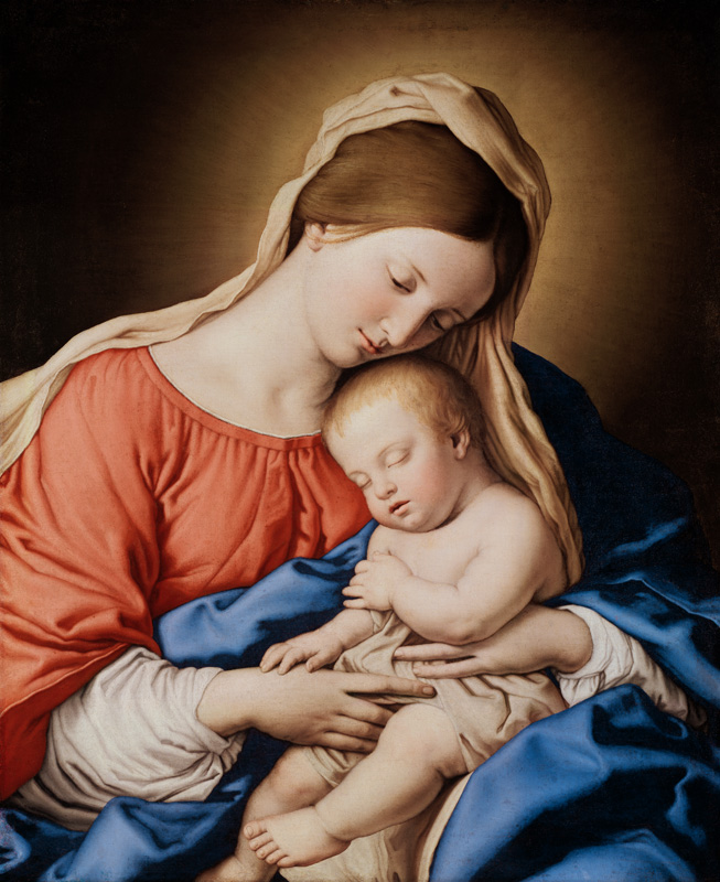 Madonna and Child od Il (Giovanni Battista Salvi) Sassoferrato