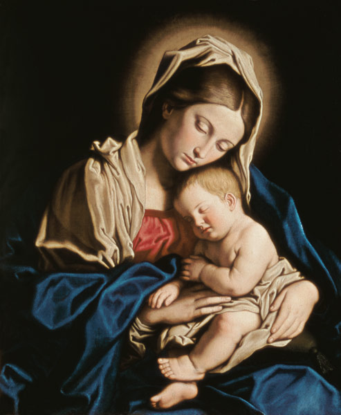 Madonna and Child od Il (Giovanni Battista Salvi) Sassoferrato
