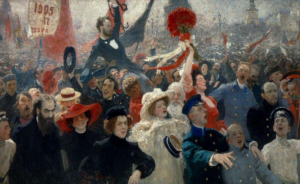 Demonstration 17 October 1905 od Ilja Efimowitsch Repin