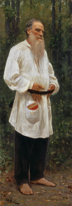 Leo Tolstoy Barefoot / Repin od Ilja Efimowitsch Repin
