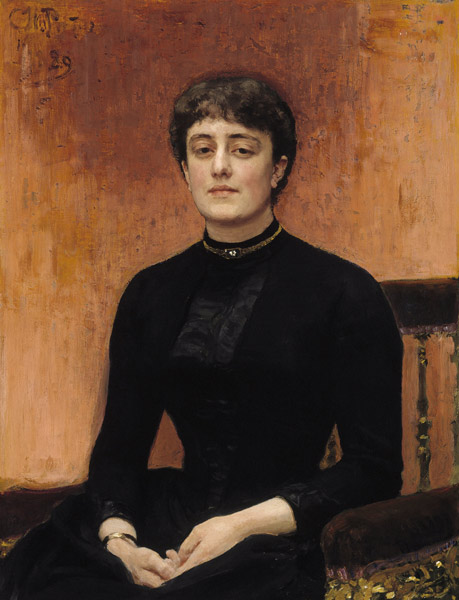 Portrait of Yelizaveta Zvantseva (1864-1921) od Ilja Efimowitsch Repin