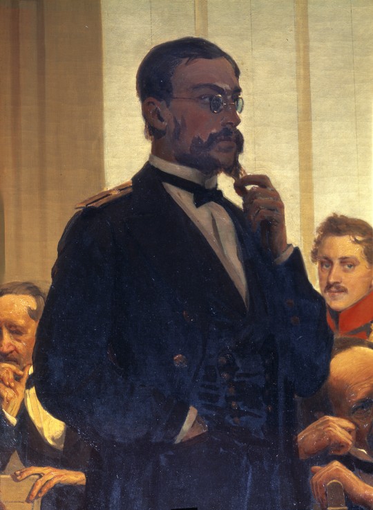 The composer Nikolay Rimsky-Korsakov (Detail of the painting Slavonic composers) od Ilja Efimowitsch Repin