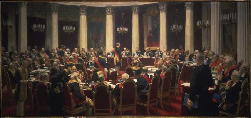 Solemn meeting of the state Soviet. od Ilja Efimowitsch Repin