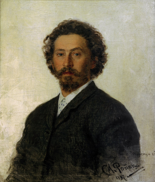 Ilja Repin, Selbstbildnis 1887 od Ilja Efimowitsch Repin