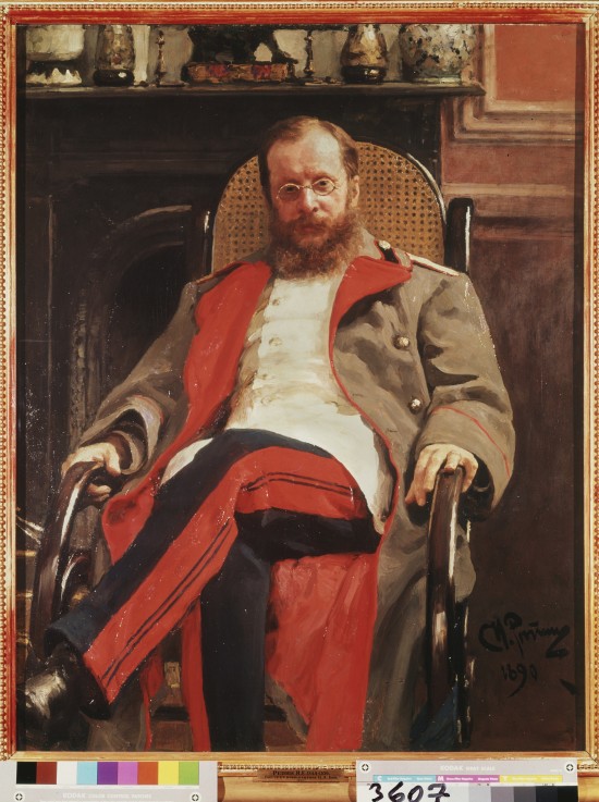 Portrait of the composer César Antonovich Cui (1835-1918) od Ilja Efimowitsch Repin