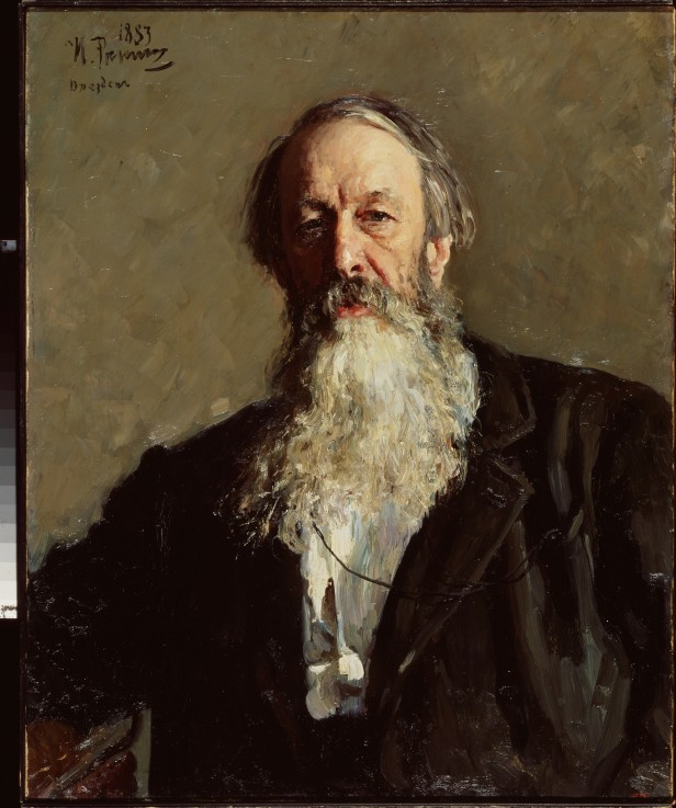 Portrait of the critic Vladimir Stasov (1824-1906) od Ilja Efimowitsch Repin