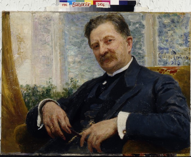 Portrait of Y.M. Vengerov od Ilja Efimowitsch Repin