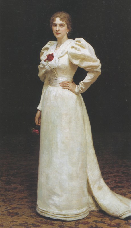Portrait of Lyudmila Petrovna Steinheil od Ilja Efimowitsch Repin