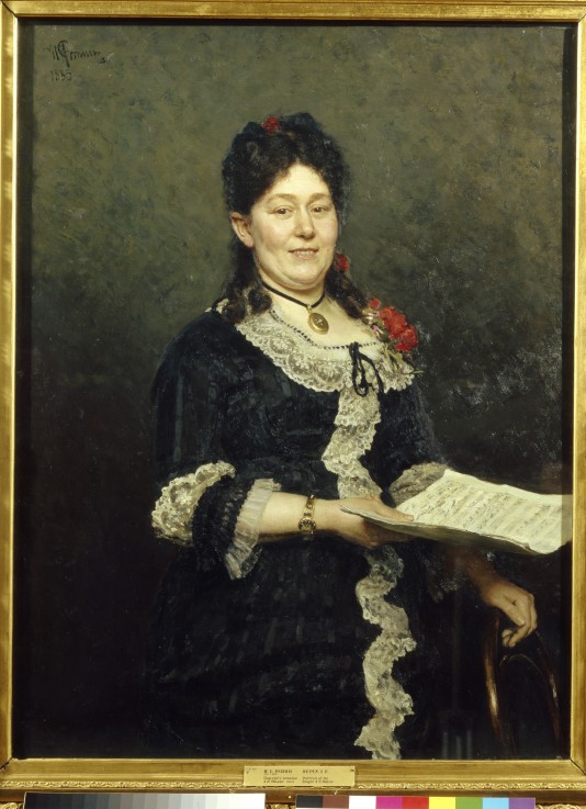 Portrait of the opera singer Alexandra Molas (1845-1929) od Ilja Efimowitsch Repin