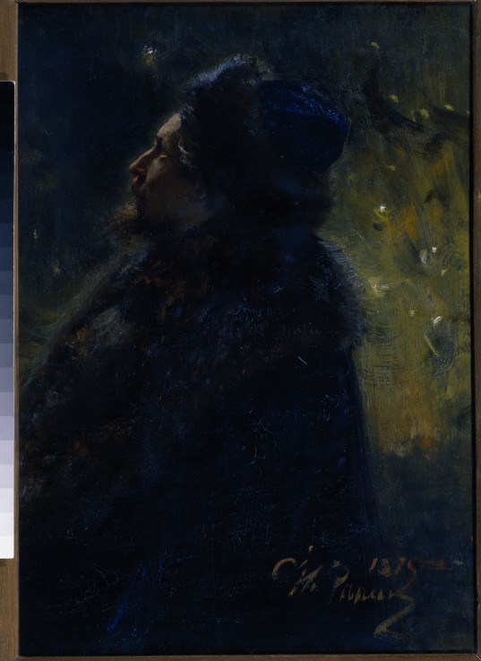 Sadko. Portrait of the artist Viktor Vasnetsov (1848-1926) od Ilja Efimowitsch Repin