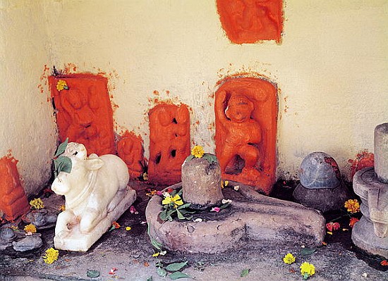 A shrine of a chapel on the Ganges od Indian School