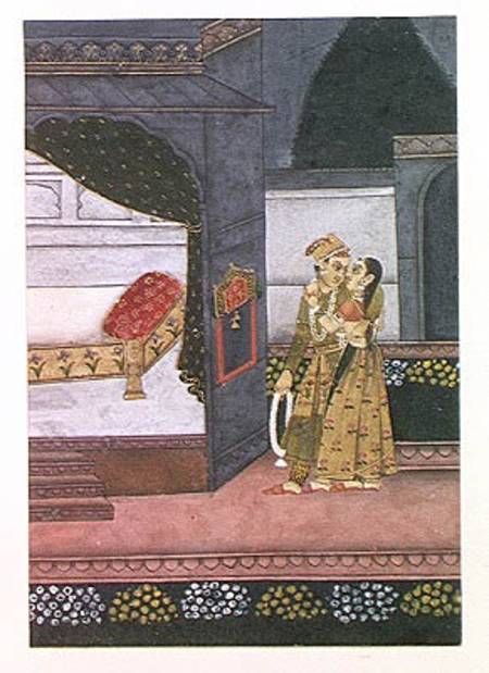 A Couple, illustration from the 'Malavi Ragini' od Indian School
